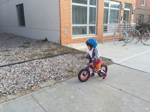 2Y-3Y Cedric and his balance bike!